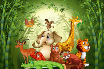 3D Decorative Cartoon Wallpaper for Wall