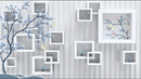 3D Decorative Grey Wallpaper for Wall