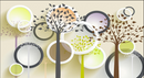 3D Decorative Cricles Wallpaper for Wall