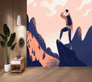 Travel Wanderer In The Mountains Wallpaper