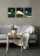 Night Mountain View, Set Of 3