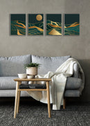 Gold Mountain Mid Century, Set Of 4