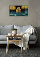 Blue Sky And Golden Trees