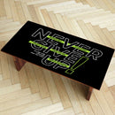 Never Give Up Quote Art Self Adhesive Sticker For Table