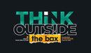 Think Outside The Box Quote Art Self Adhesive Sticker For Table