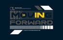 Moving Forward Graphic Art Self Adhesive Sticker For Table