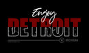 Detroit Graphic Art Self Adhesive Sticker For Table
