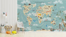 Topographic Treasures Kid Map Wallpaper