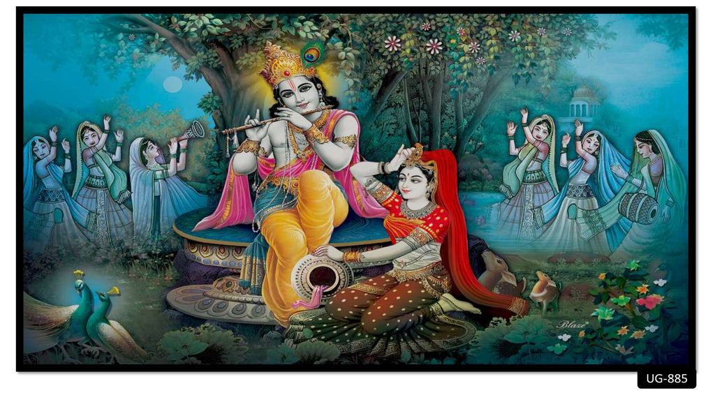 3D Decorative Lord Krishna Wallpaper for Wall – Myindianthings