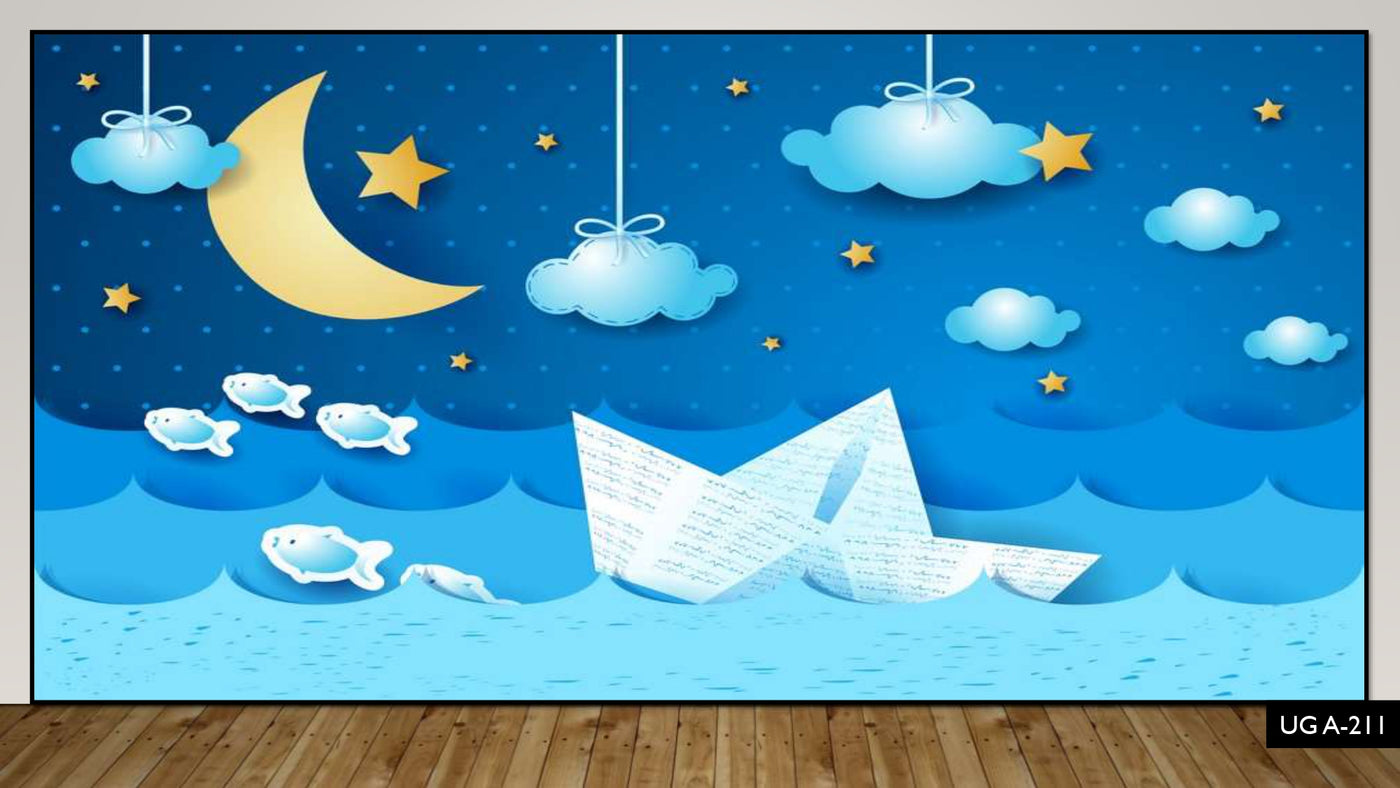 3D Decorative Boat Wallpaper for Wall