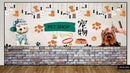 3D Decorative Pet Shop Wallpaper for Wall