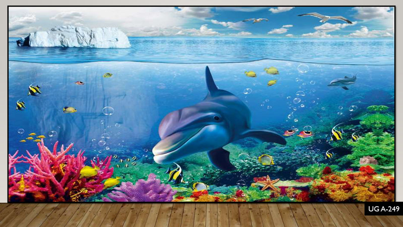 3D Decorative Shark Wallpaper for Wall