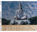 Shiva And Cloudy Sky Wallpaper