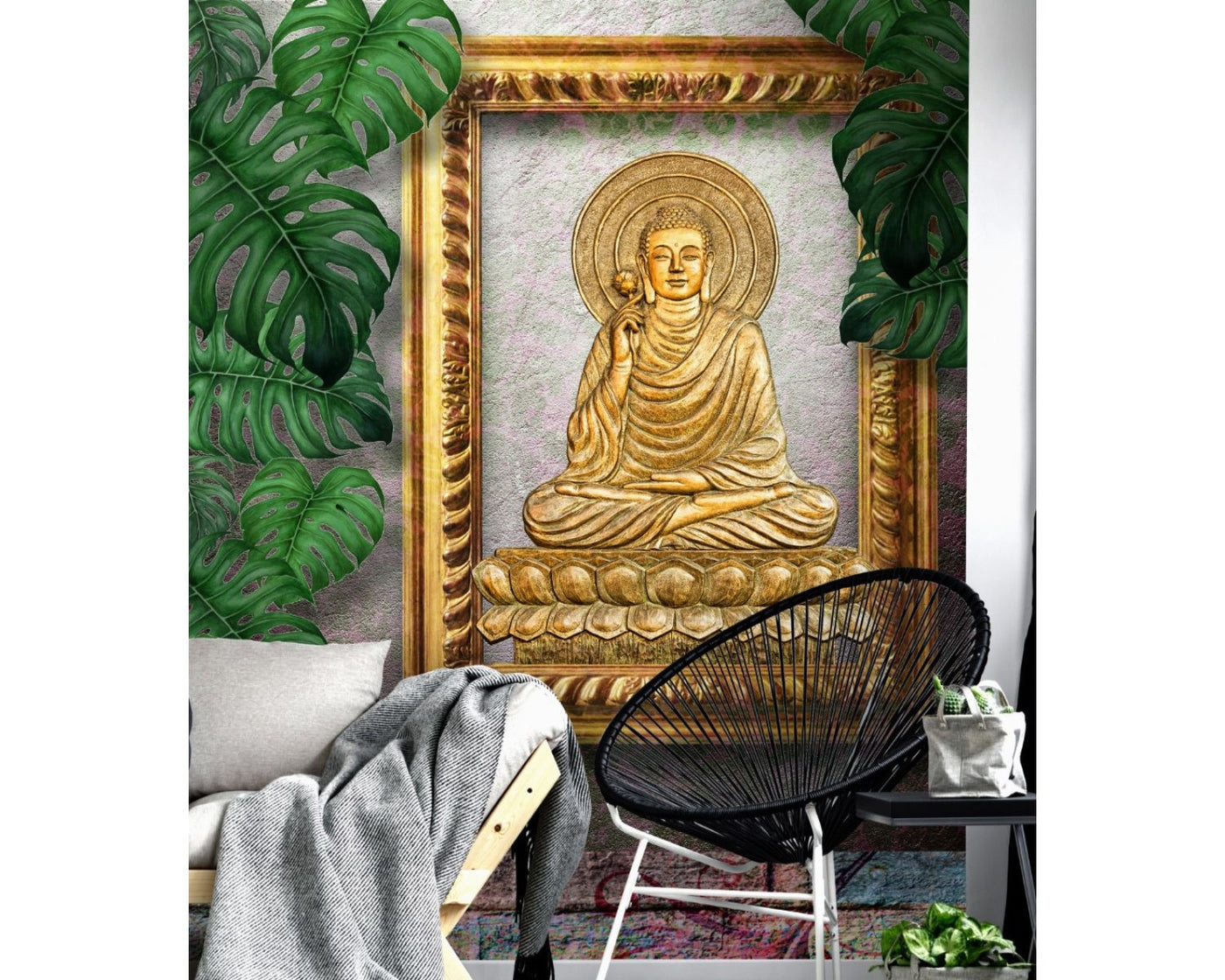 Framed Idol Textured Wallpaper for wall