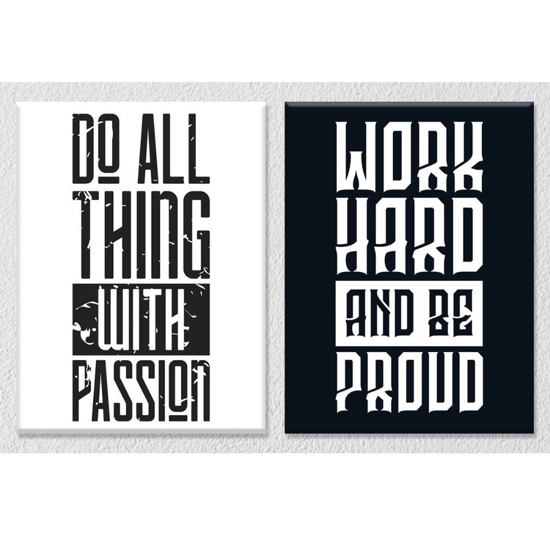 Do all thing with passion Set of 2