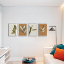 Brown Geometric Art Canvas Set Of 4