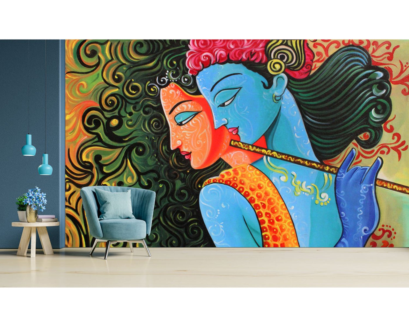 Radha Krishna Customised Wallpaper