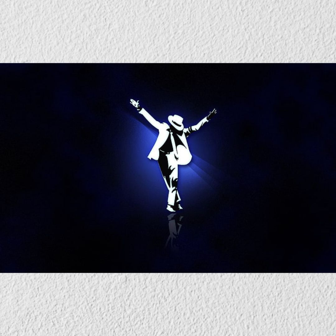 Blue & Back Michael Jackson Canvas
