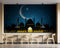 Night View Of Mosque Islamic Wallpaper