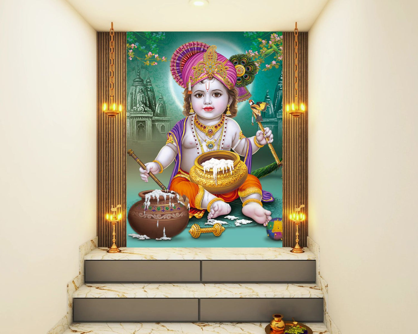 Nand Gopal Customised Wallpaper