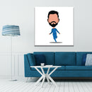 Virat Cartoon Wall Art