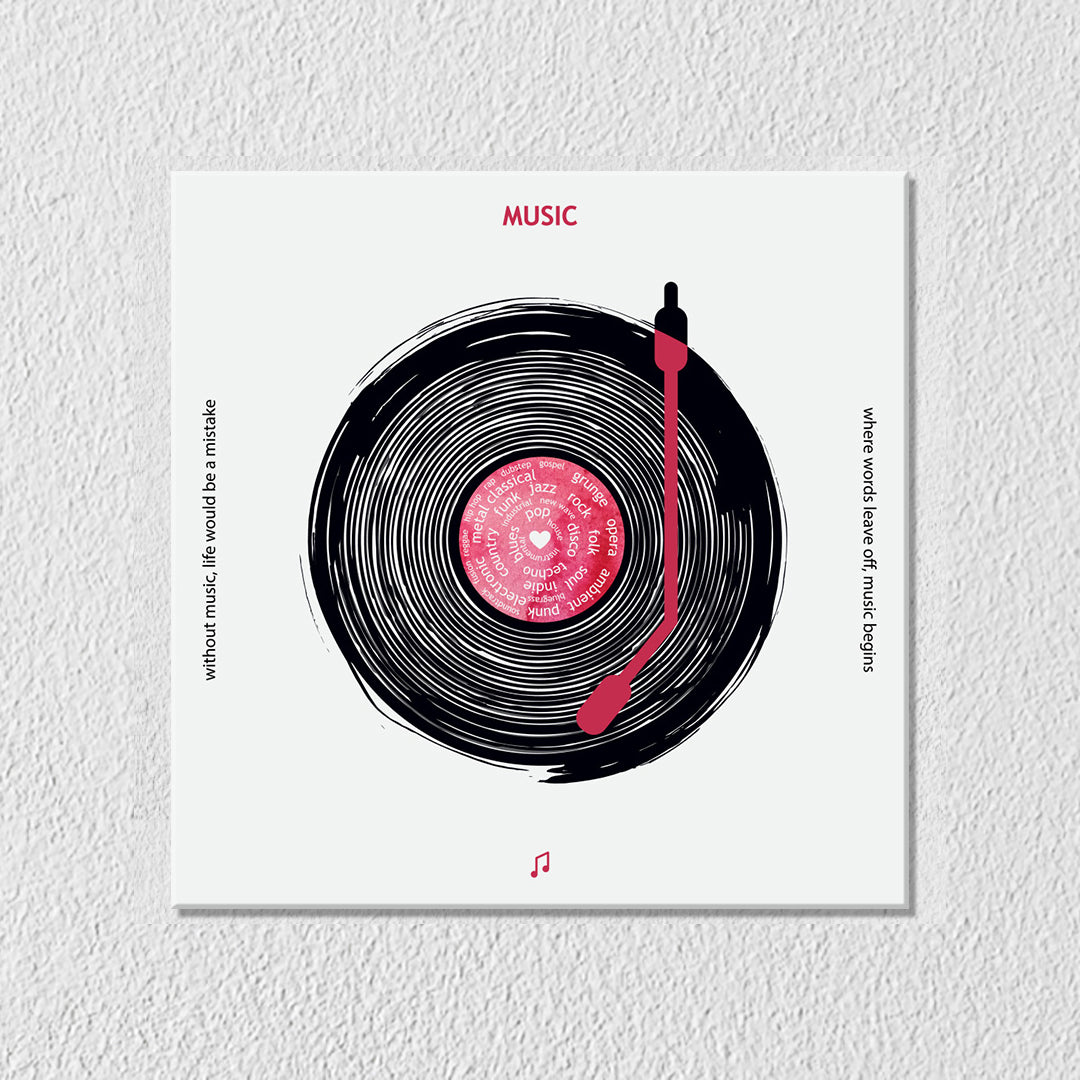Vinyl Quote Canvas