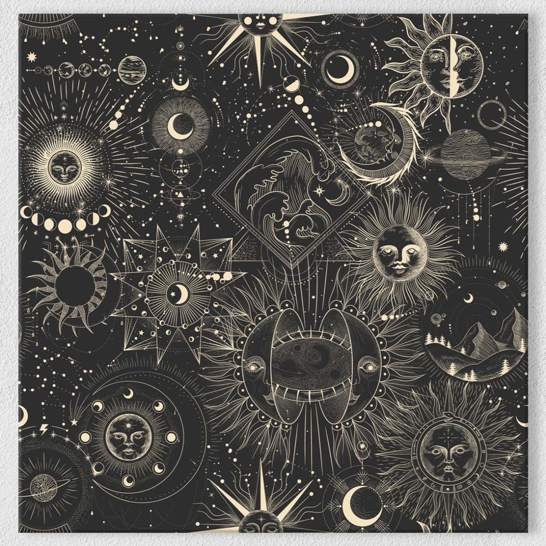 Cosmic Pattern With Constellations