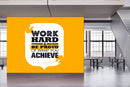 Work Hard Yellow Background Wallpaper