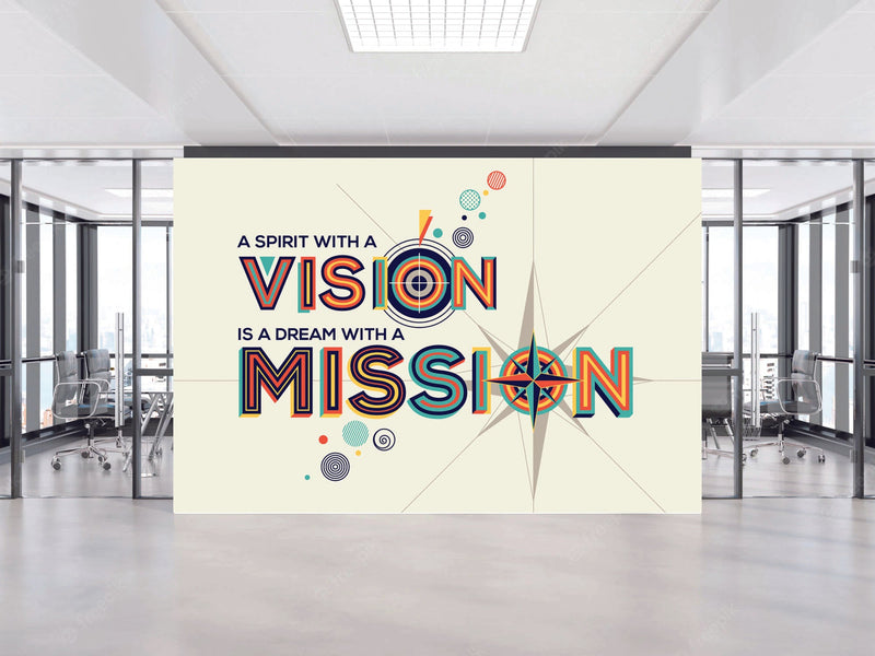 Multicolour Vision And Mission Wallpaper