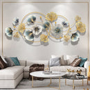 Floral gold metallic art piece