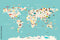 Worldly Wonders Map Wallpaper