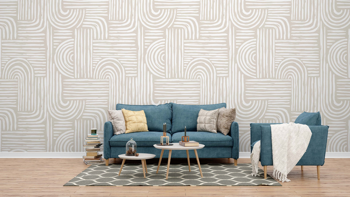 Abstract Line Pattern Art Wallpaper