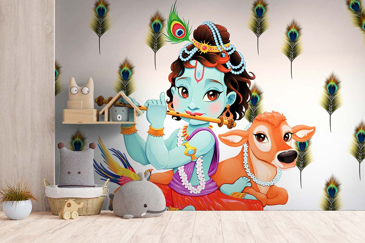 Lord Krishna Cute Wallpaper