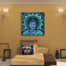 Blue Mandala Buddha Art