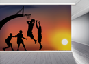 Basketball Court Sunset Wallpaper