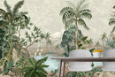 Beige Tropical Wallpaper
