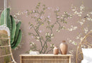 Brown Fern Fables Chinoiserie Wallpaper