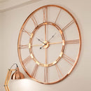 Gold Toned Contemporary Wall Clock