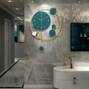 Green And Gold Wall Clock