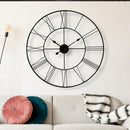 Metallic Double Ring Wall Clock
