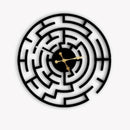 Black Maze wall clock