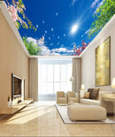 Blue Sky And Flower Wallpaper