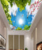 Leaves and Flowers  Ceiling Wallpaper