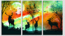 Deer Inspired Wall Art 10, Set Of 3