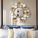 Gold And White Flower Wall hanging mirror