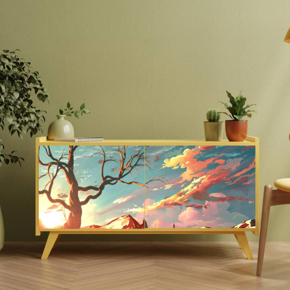 Artistic Landscpae Scenery Sticker