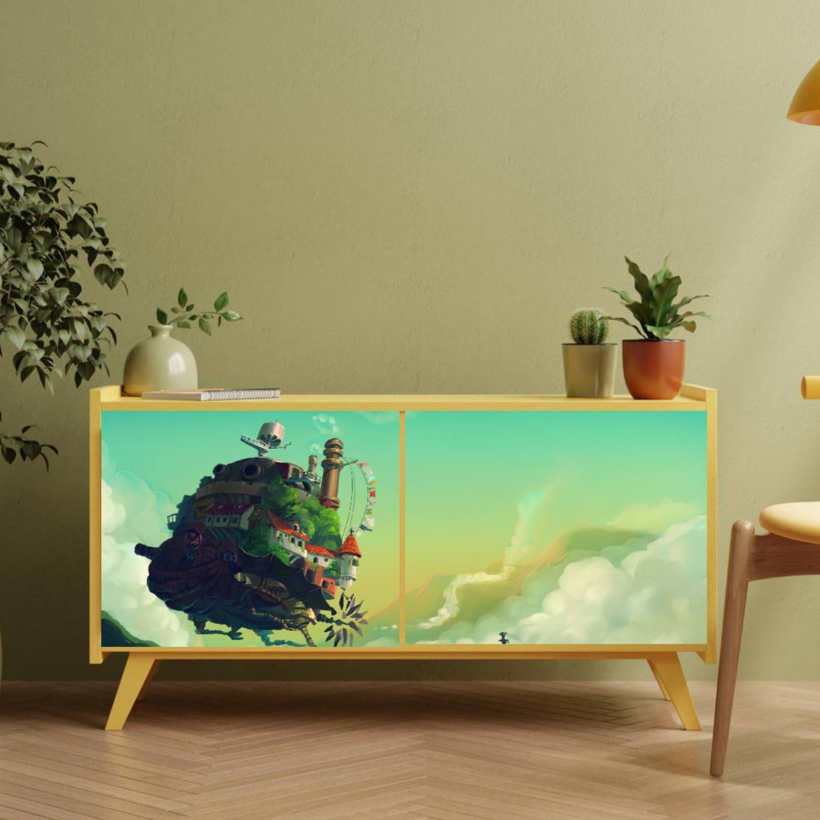 Laputa Floating City Sticker