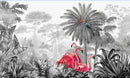 Grey Flamingo Wallpaper