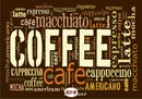 Cafe Coffee Names wall covering