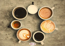 Coffee mug in Circle wall covering